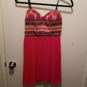 Strapless summer dress